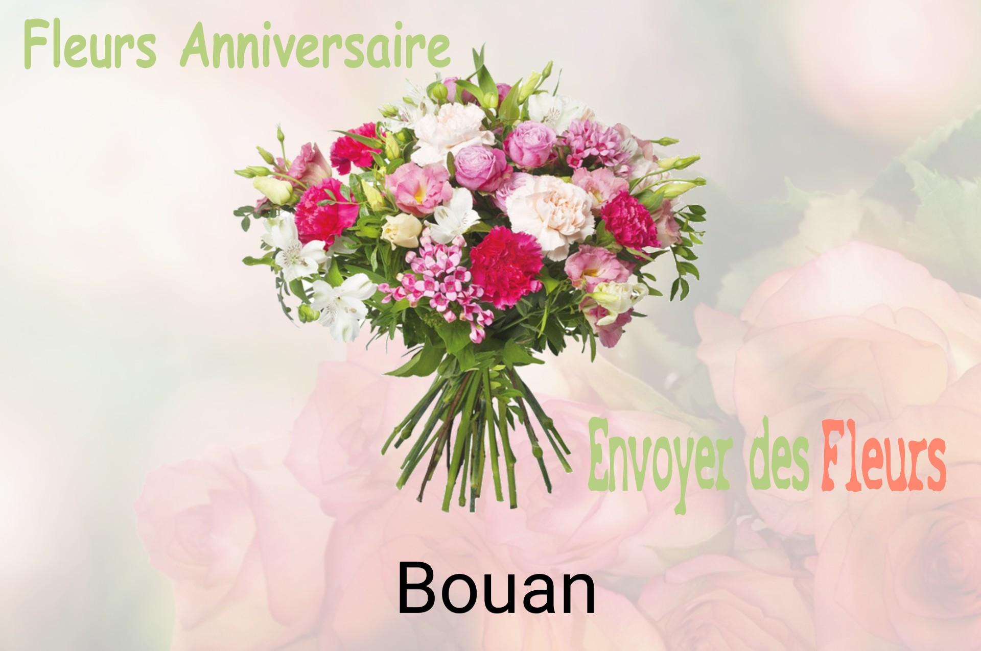 Bouquet de fleurs d’anniversaire livré à Bouan